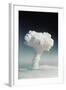 Mushroom Cloud Rising over Ocean-null-Framed Photographic Print