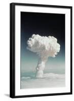 Mushroom Cloud Rising over Ocean-null-Framed Photographic Print