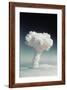 Mushroom Cloud Rising over Ocean-null-Framed Photographic Print