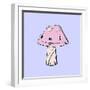 Mushroom Puppy-Danielle O'Malley-Framed Art Print