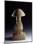 Mushroom Sculpture with a Stylized Snake-null-Mounted Giclee Print