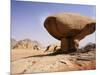 Mushroom shaped rock formation in Wadi Rum National Park-O. and E. Alamany and Vicens-Mounted Photographic Print