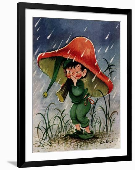 Mushroom Shelter - Jack & Jill-Ruth Bendel-Framed Giclee Print