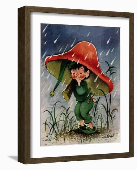 Mushroom Shelter - Jack & Jill-Ruth Bendel-Framed Giclee Print