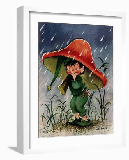 Mushroom Shelter - Jack & Jill-Ruth Bendel-Framed Giclee Print