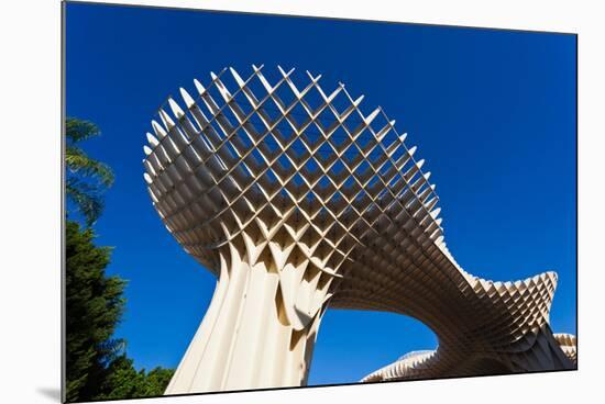 Mushroom structure, Metropol Parasol, Plaza De La Encarnacion, Seville, Andalusia, Spain-null-Mounted Photographic Print