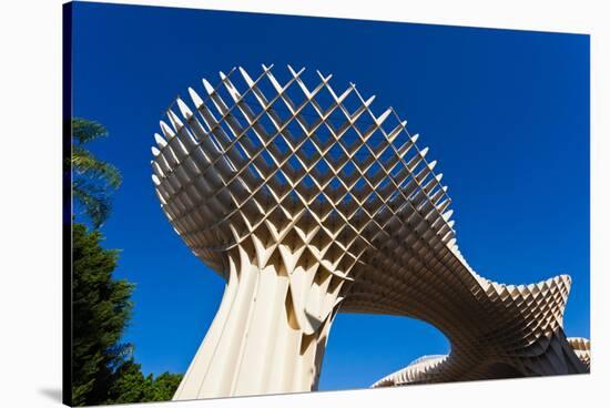 Mushroom structure, Metropol Parasol, Plaza De La Encarnacion, Seville, Andalusia, Spain-null-Stretched Canvas