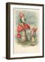 Mushroom with Gnomes-null-Framed Giclee Print