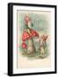 Mushroom with Gnomes-null-Framed Giclee Print