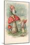 Mushroom with Gnomes-null-Mounted Giclee Print