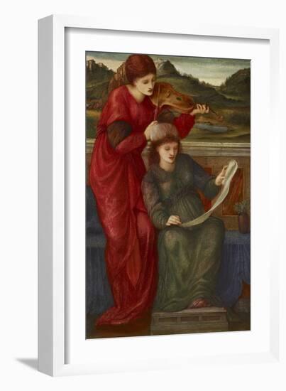 Music, 1877-Edward Burne-Jones-Framed Giclee Print