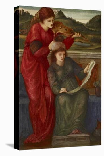 Music, 1877-Edward Burne-Jones-Stretched Canvas