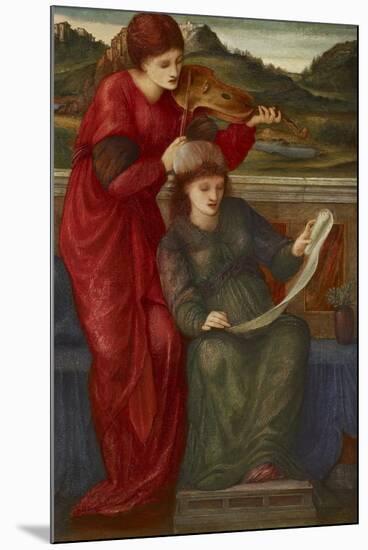 Music, 1877-Edward Burne-Jones-Mounted Premium Giclee Print