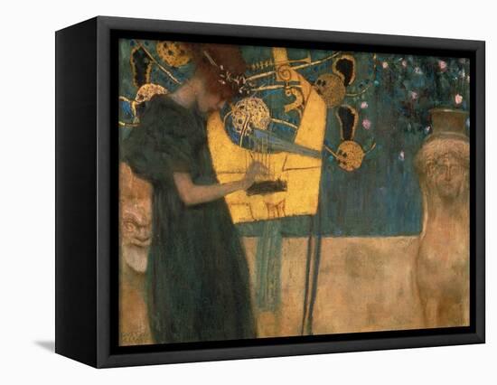 Music, 1895-Gustav Klimt-Framed Stretched Canvas