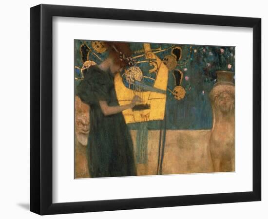 Music, 1895-Gustav Klimt-Framed Premium Giclee Print