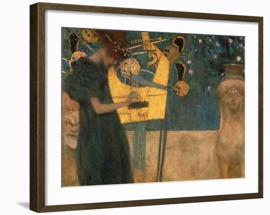 Music, 1895-Gustav Klimt-Framed Giclee Print