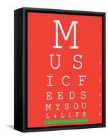 Music 4 Life Eye Chart 1-null-Framed Stretched Canvas