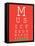 Music 4 Life Eye Chart 1-null-Framed Stretched Canvas