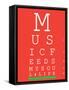 Music 4 Life Eye Chart 1-null-Framed Stretched Canvas