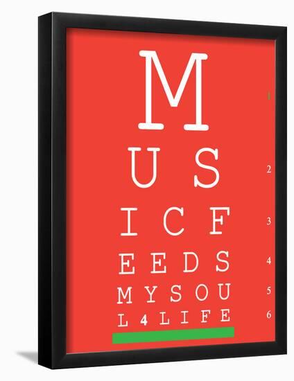 Music 4 Life Eye Chart 1-null-Framed Poster