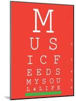 Music 4 Life Eye Chart 1-null-Mounted Poster