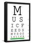 Music 4 Life Eye Chart 3-null-Framed Poster