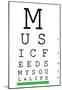 Music 4 Life Eye Chart 3-null-Mounted Poster