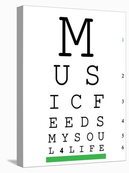 Music 4 Life Eye Chart 3-null-Stretched Canvas