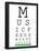 Music 4 Life Eye Chart 3-null-Framed Poster