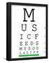 Music 4 Life Eye Chart 3-null-Framed Poster