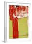 Music, A Woman Playing the Lyre-Gustav Klimt-Framed Giclee Print