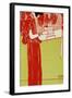 Music, A Woman Playing the Lyre-Gustav Klimt-Framed Giclee Print