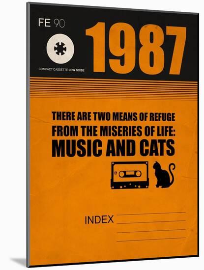 Music and Cats-NaxArt-Mounted Art Print