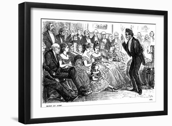 Music at Home, 1872-George Du Maurier-Framed Giclee Print