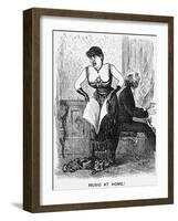 Music at Home!, 1880-George Du Maurier-Framed Giclee Print