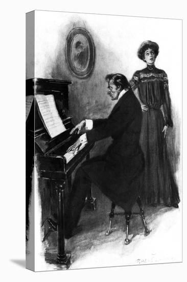Music at Home, 1906-null-Stretched Canvas
