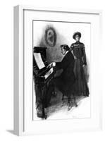 Music at Home, 1906-null-Framed Art Print
