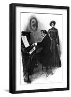 Music at Home, 1906-null-Framed Art Print