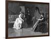 Music at Home - a Trio of Musicians-Herbert Denman-Framed Art Print