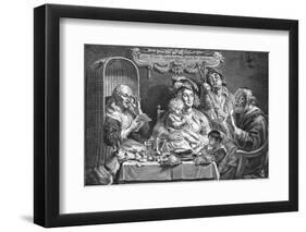 Music at Home - as the Old Sing, So the Young Pipe-null-Framed Photographic Print