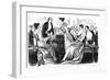 Music at Home - Blending with Conversation-null-Framed Art Print