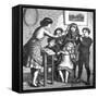 Music at Home - Ensemble of Children Conducted, C.1870-null-Framed Stretched Canvas