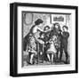 Music at Home - Ensemble of Children Conducted, C.1870-null-Framed Art Print