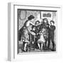 Music at Home - Ensemble of Children Conducted, C.1870-null-Framed Art Print