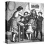 Music at Home - Ensemble of Children Conducted, C.1870-null-Stretched Canvas