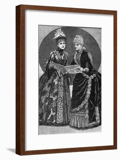 Music at Home - Singing, 1880S-null-Framed Art Print