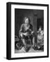 Music at Home - the Ballad Singer-A.H. Payne-Framed Art Print