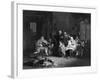 Music at Home - the Blind Fiddler-W. French-Framed Art Print