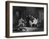 Music at Home - the Blind Fiddler-W. French-Framed Art Print