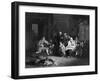 Music at Home - the Blind Fiddler-W. French-Framed Art Print